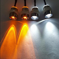 4pcs 8mm Lampe LED Lumière Jaune et Blanche Pièces Modifiées pour Axial SCX10 D90 RC Voiture