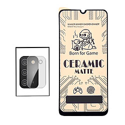 PHONECARE KIT Film de Verre Trempé CeramicGlass Full Cover + Film Caméra pour Samsung Galaxy A02s