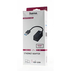 HAMA Adaptateur réseau, fiche USB - port LAN/Ethernet, Gigabit Ethernet