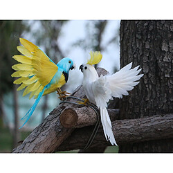 Acheter Oiseau artificiel à plumes oiseau Garden Figurine Decor perroquet jaune