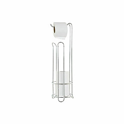 Porte-rouleaux pour Papier Toilette DKD Home Decor 16 x 15 x 16 cm Argenté Métal Chrome