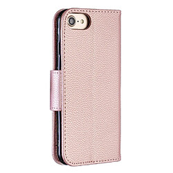 Avis Etui en PU litchi or rose avec support pour votre Apple iPhone 7/8