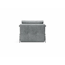 Acheter Inside 75 INNOVATION LIVING Fauteuil design CUBED 02 ALU convertible 200*90cm tissu Twist Granite