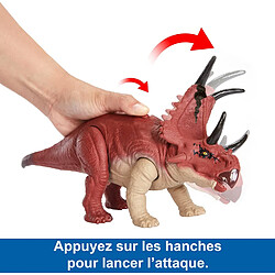 Avis Mattel Dinosaure Articulé Diabloceratops Jurassic World avec Son Rugissants Rouge