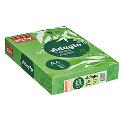 Ramette papier couleur Rey Adagio couleurs intenses A4 80 gr - 500 feuilles - vert vif