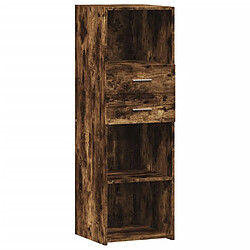 vidaXL Buffet haut chêne fumé 40x42,5x124 cm bois d'ingénierie