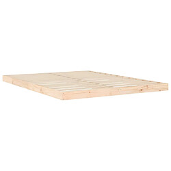 Avis vidaXL Cadre de lit sans matelas 150x200 cm bois massif de pin