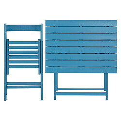 Acheter Italiadoc Chaise pliante en bois bleu.