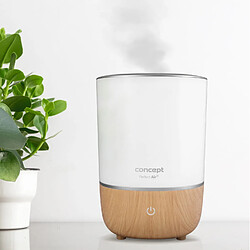 Concept ZV1200 Perfect Air Humidificateur d'air Diffuseur d'aromathérapie 4L 3 niveaux d'intensité de vapeur Blanc pas cher