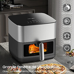 Iceagle Friteuse Sans Huile 9L Air Fryer AF08010 avec Fenêtre Visible