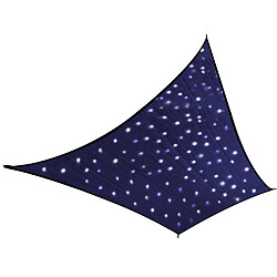 JardiLINE Voile d'ombrage avec leds intégrées Ciel étoilé Rectangulaire 3 x 2 m.