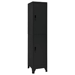 vidaXL Armoire à casiers Noir 38x45x180 cm Acier