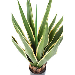 Pegane Plante artificielle haute gamme Spécial extérieur / AGAVE FURCRAEA - Dim : 80 x 60 cm