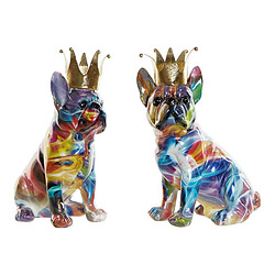 Figurine Décorative DKD Home Decor Résine Chien (18.5 x 11.5 x 23.5 cm) (2 pcs)