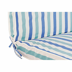 Acheter Coussin DKD Home Decor Hamacs Rayures Blanc Bleu ciel (190 x 60 x 5 cm)