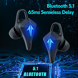 Avis Universal Écouteurs gaming Low Latency TWS Bluetooth Compatible Ecouteurs 5.1 Sport Etanche Écouteurs sans fil Élimination du bruit Ecouteurs