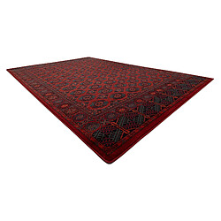 Acheter RUGSX Tapis en laine OMEGA BUCHARA Cadre, cercles rouge 200x300 cm