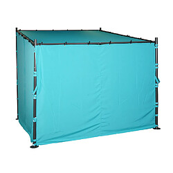 Avis Mendler Jeu de 4 parois latérales pour pergola HWC-A22, parois latérales de remplacement 3x3m polyester ~ turquoise