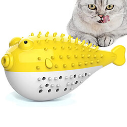 Jouets en forme de poisson clown pour chat Jouet à mâcher Nettoyage des dents Interactif de haute qualité non toxique TPR Résistant aux morsures Animaux de compagnie