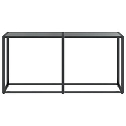 Avis Maison Chic Table console | Meuble d'entrée | Table d'appoint Noir 160x35x75,5 cm Verre trempé -GKD16663