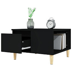 Acheter vidaXL Table basse noir 55x55x36,5 cm bois d'ingénierie