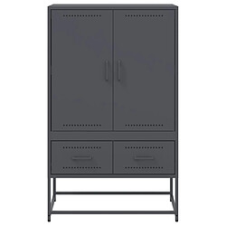 Acheter vidaXL Buffet haut anthracite 68x39x111,5 cm acier