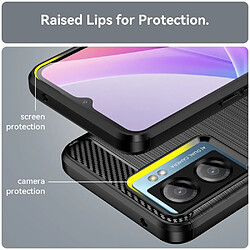 Avis Htdmobiles Coque pour Oppo A77 5G / A57 4G / 5G / Realme Narzo 50 5G - housse etui silicone gel carbone + film ecran - NOIR