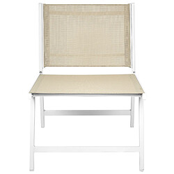 Beliani Chaise de jardin MARCEDDI Beige pas cher