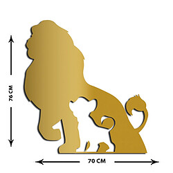 EPIKASA Décoration Murale en Métal Roi Lion 1 pas cher