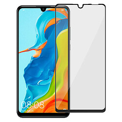 Avizar Film Écran Huawei P30 Lite Verre Trempé 9H Biseauté 3D Transparent Contour noir