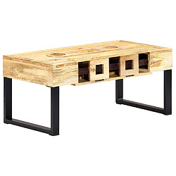 Maison Chic Table basse pour salon | Table à café Style cassette 100x52x45 cm Bois de manguier massif -GKD14960