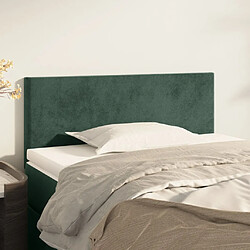 vidaXL Tête de lit Vert foncé 80x5x78/88 cm Velours