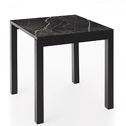 Ds Meubles Table Luxury 75x75 Black Matt NG