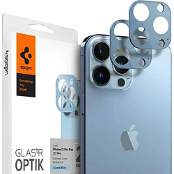 Spigen Sgp Spigen Glas.tR Optik Camera Arrière Protecteur compatible avec iPhone 13 Pro, iPhone 13 Pro Max, 2 Pièces, Bleu alpin, Résistant aux Rayures, Couverture complète, 9H Protection