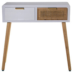 Console Alexandra House Living Blanc Bois 80 x 78 x 30 cm