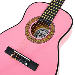 Pack guitare classique 1/4 taille 3rd Avenue - rose pas cher