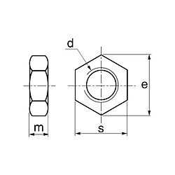 Écrous hexagonaux HU bas contreécrou Acton inox A2 DIN 439