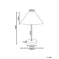 Avis Beliani Lampe à poser MOMBA Jaune