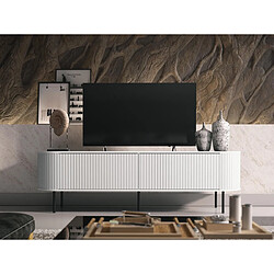 Bestmobilier Thio - meuble TV - blanc - 180 cm