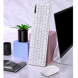 Acheter Ensemble De Clavier Et Souris Avec Récepteur USB Pour Ordinateur Portable Blanc