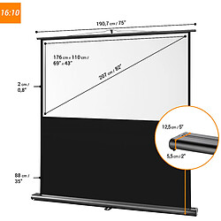 Ecran de projection celexon Ultramobile PRO 180 x 113 | Format 16:10