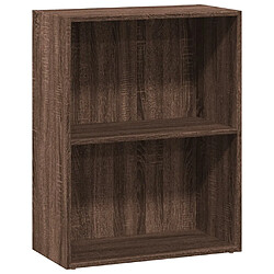 vidaXL Bibliothèque chêne marron 60x30x77 cm bois d'ingénierie