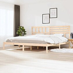 vidaXL Cadre de lit sans matelas bois massif de pin 200x200 cm