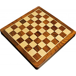 Jeu d'échecs pliant magnétique marqueté (30 cm) - Coffret Bois Patiné