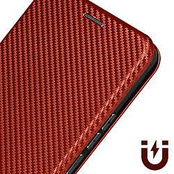 Acheter Avizar Etui pour Realme 11 Pro Plus et 11 Pro Carbone Portefeuille Support Marron