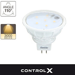 XanLite Ampoule LED spots, culot GU5.3, 2,7W cons. (35W eq.), lumière blanc chaud