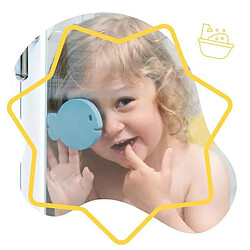 Badabulle Lot de jouets de bain, 1 livre de bain et 1 marionnette + 20 stickers de bain