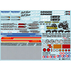 Stickers sponsors off-road - Tamiya