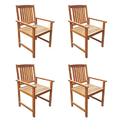 Acheter Maison Chic Mobilier à dîner 5 pcs de jardin - Ensemble table et chaises d'extérieur - Salon/Mobilier de jardin classique Bois d'acacia solide -MN90961