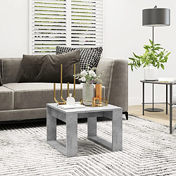 Maison Chic Table d'appoint | Table Basse Gris béton 50x50x35 cm Aggloméré -GKD49082